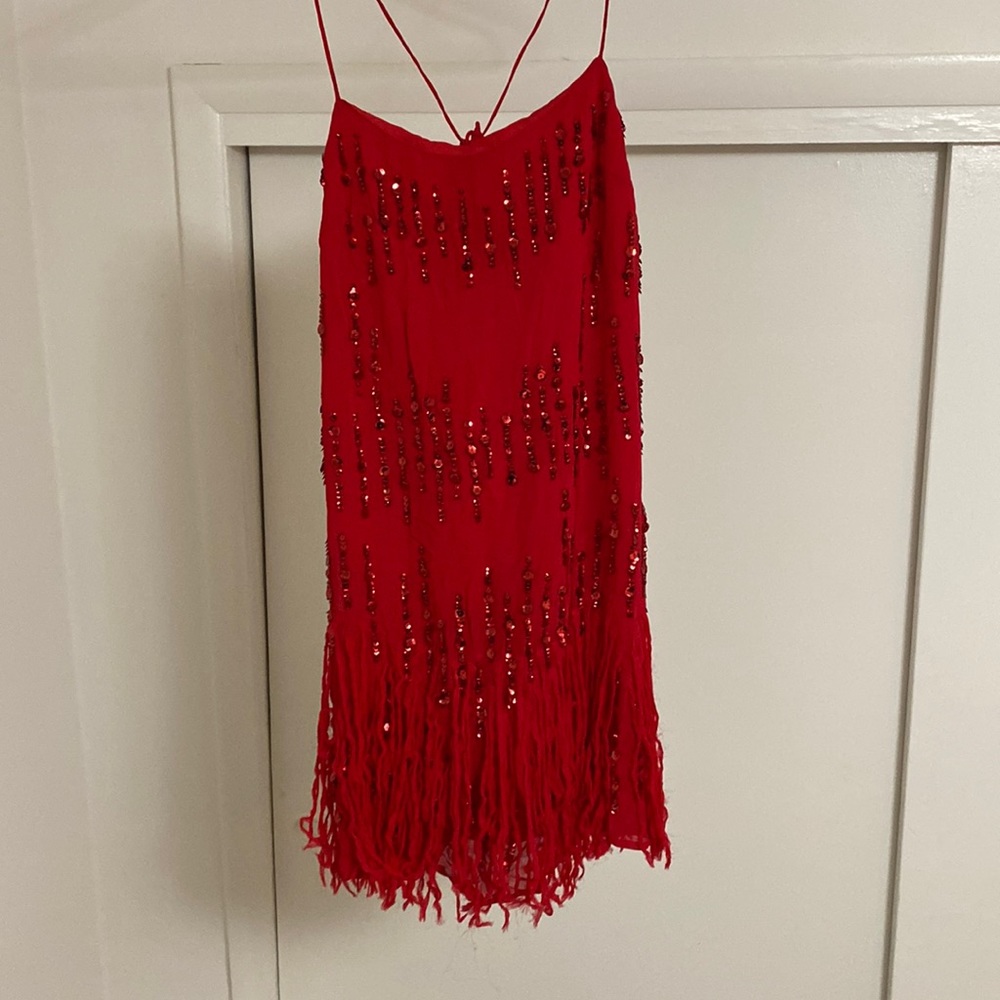 Red Free People dress